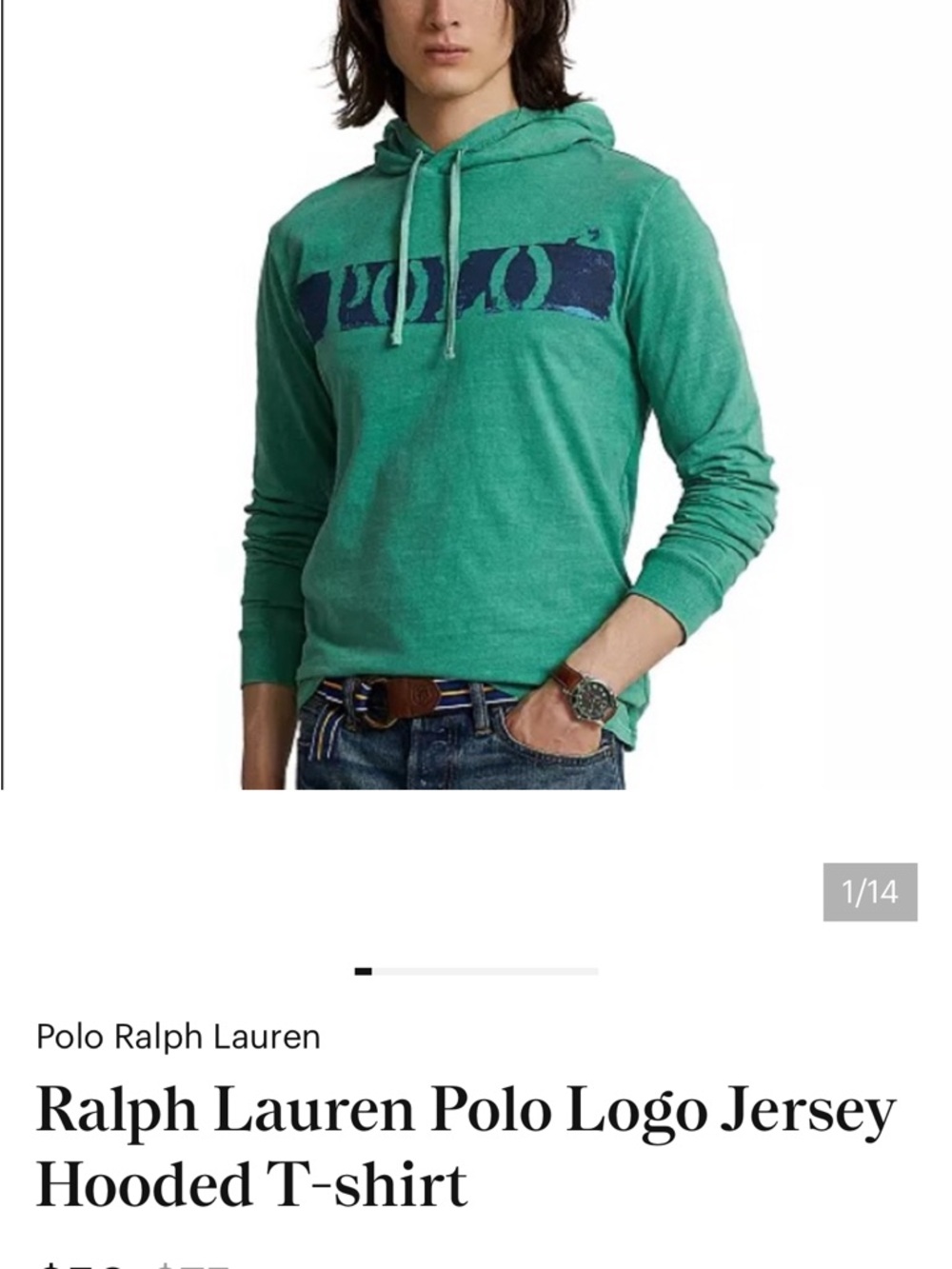 MENS SZ 2XL Jersey Hooded Top! Looks Brand New! Paid $125.00🐎🐎🐎🐎